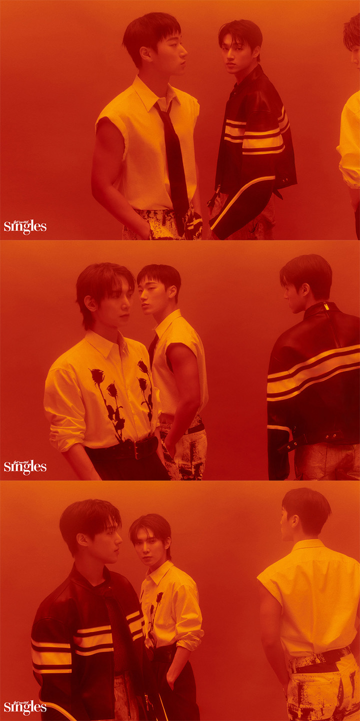 에이티즈 산, 우영. 여상의 싱글즈 화보, 에이티즈, 여상, 우영, 산 